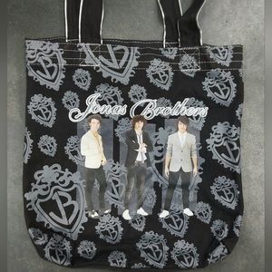 Jonas Brothers Black Canvas Book Bag